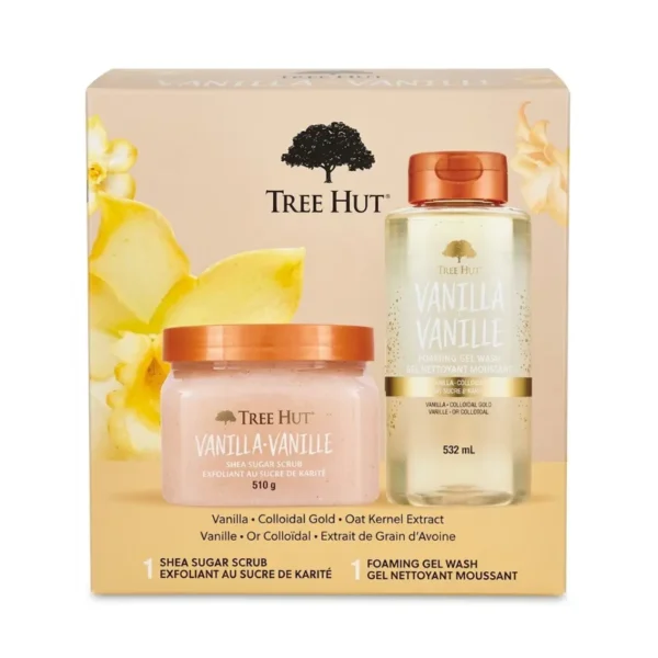 Tree Hut Mothers Vanilla Foaming Gel + Scrub 18Oz.